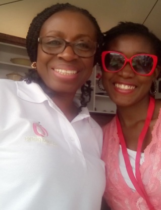 Smiling with the lovely Iquo Ukoh of 1Qfoodplatter 1